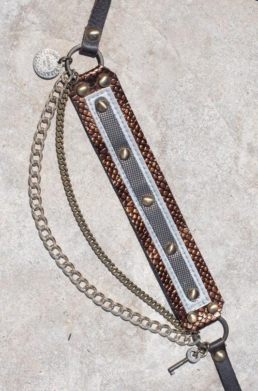 Handmade Leather Bronze Belt