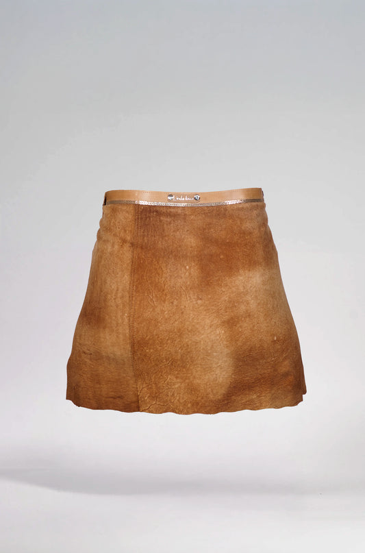 Camel Bown Texture Skirt
