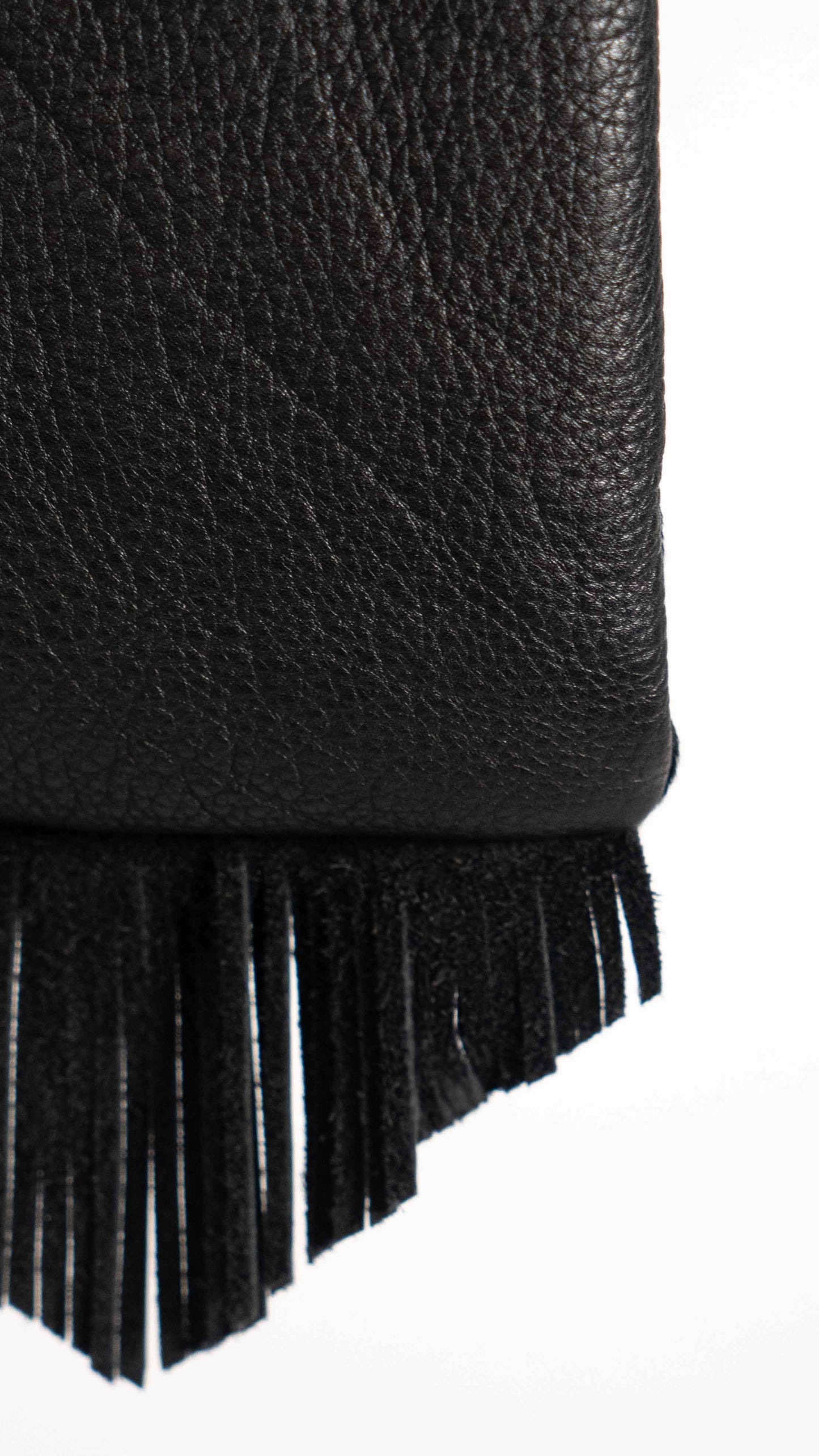 Small Black Bag with Fringes