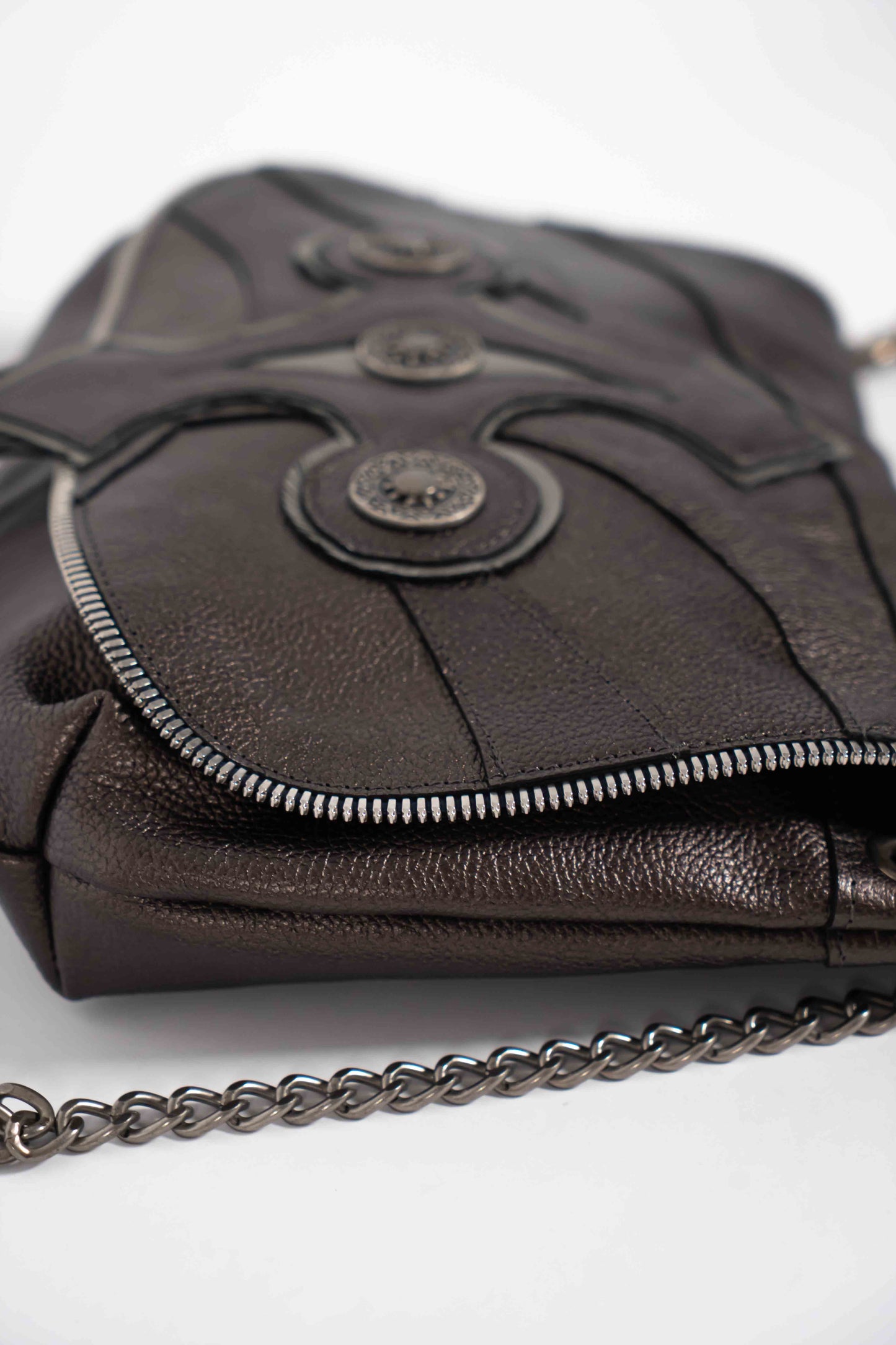 Handmade Brown Leather Squid Handbag