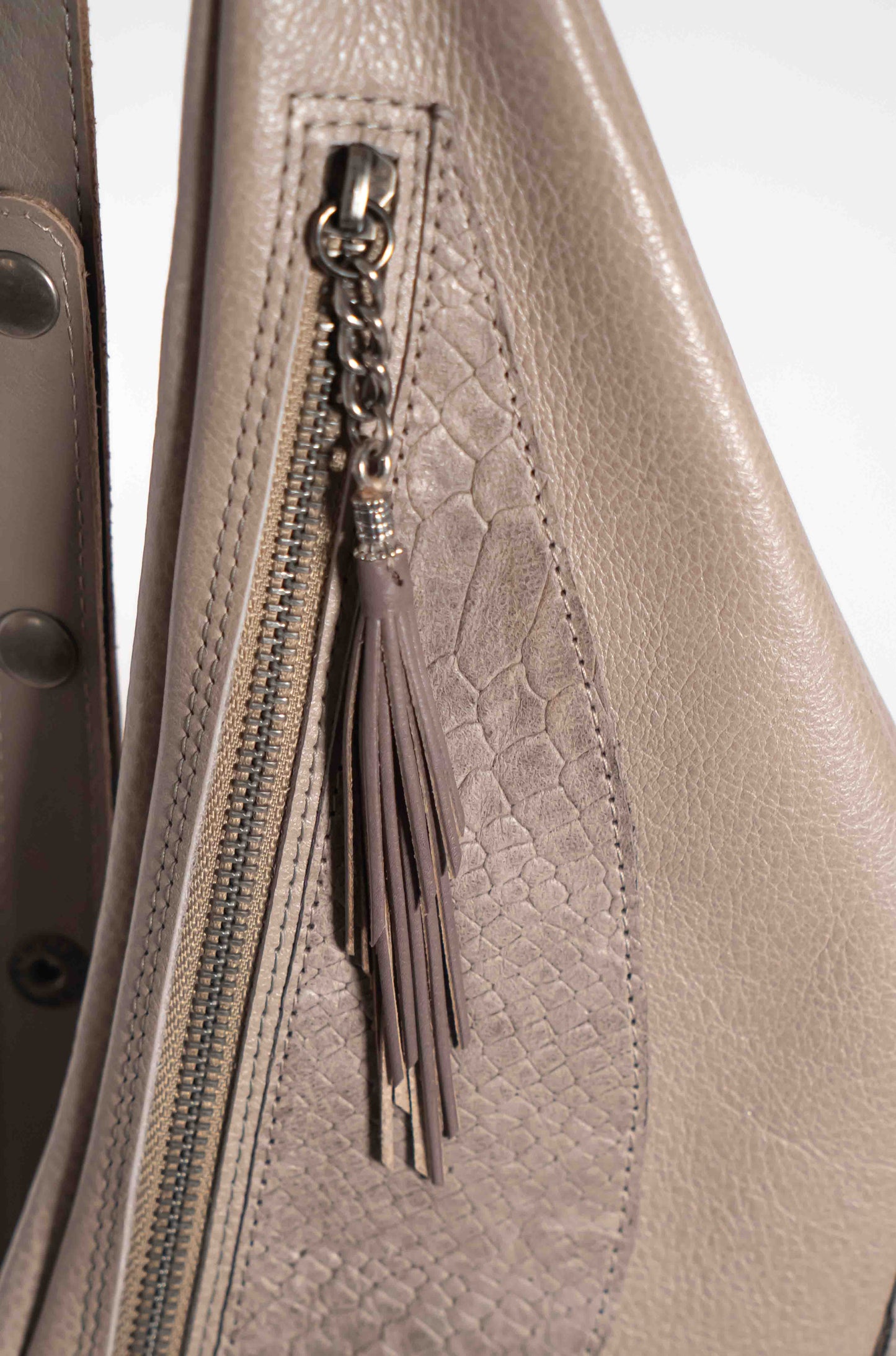 Cream Sling bag - left or right side options