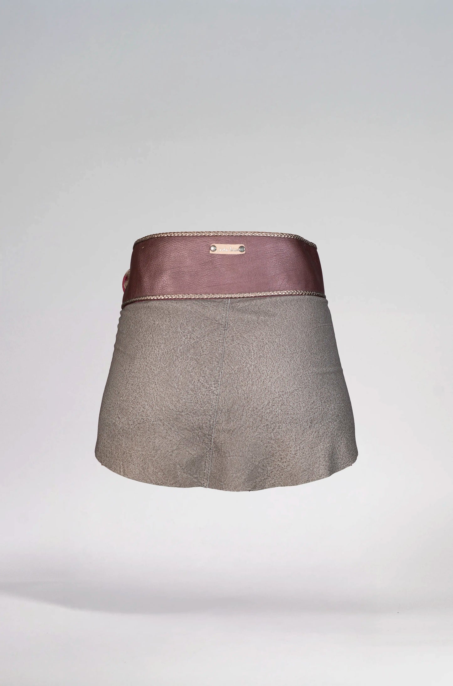 Purple Leather Skirt