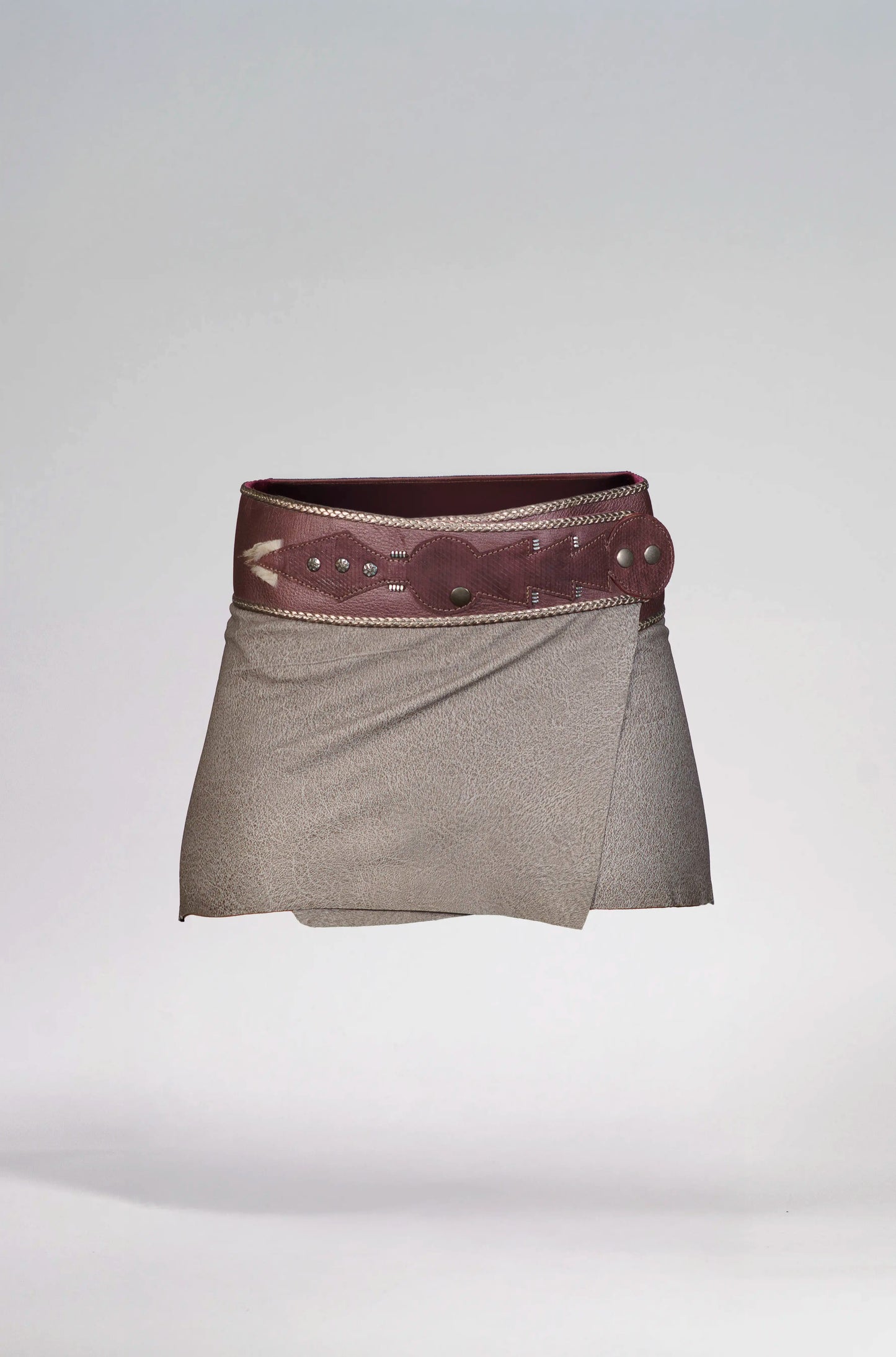 Purple Leather Skirt