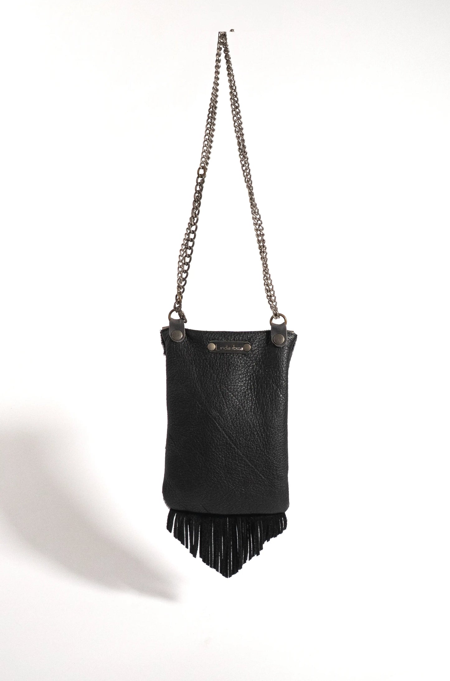Small Black Bag with Fringes
